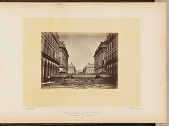 Barricata dei Fédérés, place Vendôme e rue Castiglione.