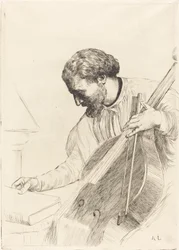 Suonatore di contrabbasso (Le joueur de contre-basse)