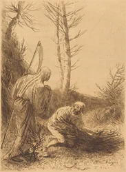 La morte e il boscaiolo, seconda tavola (Le mort et le bucheron)