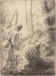 La morte del boscaiolo, 2ª tavola
