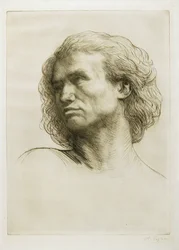 Testa di un modello, 1877