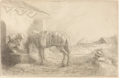 Uomo che abbevera un cavallo (Homme abreuvant un cheval)