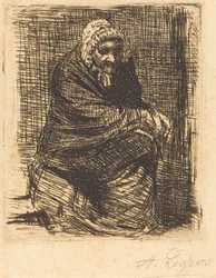 Vecchia donna seduta