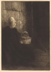 Contadina di Boulogne (Contadina dei dintorni di Boulogne, detta “La donna con il cesto”)