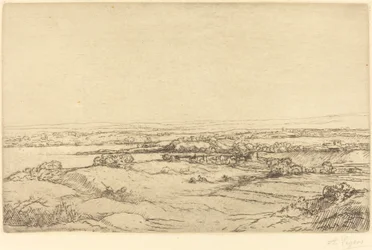 Pianura vicino a un lago (La plaine pres du lac)