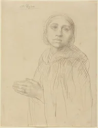 Studio di donna in preghiera