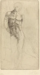 Studio di una figura nuda