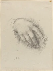La mano della figlia dell