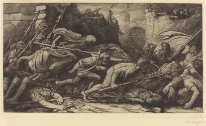 Il trionfo della morte: Battaglia