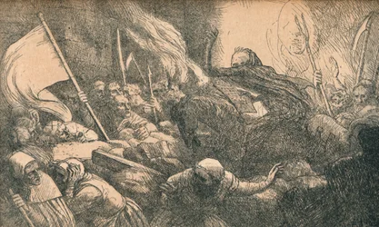 Il trionfo della morte, La proclamazione, c. 1885