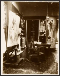 [Studio di Alphonse-Marie Mucha, New York City].