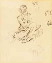 Studio di una donna seduta, 1897