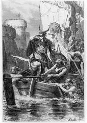 Barche norrene che assediano Parigi, da 