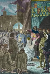 Filippa di Hainaut implora Edoardo 3 d