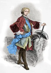 Ritratto di Re Luigi 15 (Incisione)