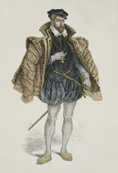 Ritratto di Gaspard de Coligny (Incisione)