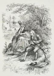 Rousseau in compagnia di Madame Louise d