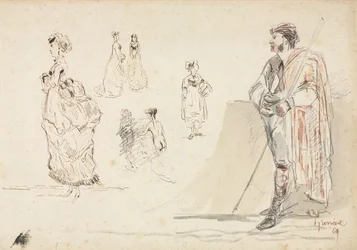 Schizzi di figure, 1869