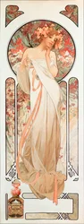 Manifesto pubblicitario di Alphonse Mucha per il profumo 