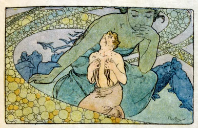 Illustrazione di Alphonse Mucha da "Clio" un