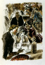 Illustrazione di Alphonse Mucha per il libro 