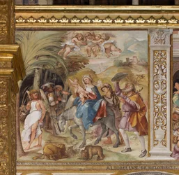 Presbiterio, Settima campata nord, Fuga in Egitto, Altobello Melone