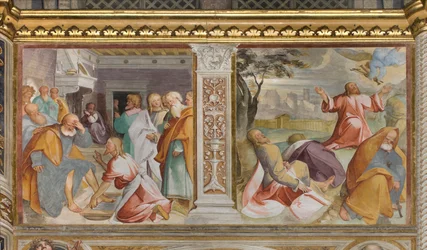 Presbiterio, Settimo arco sud, Lavanda dei piedi, Oratio nell