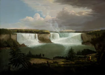 Veduta generale delle cascate del Niagara, 1820
