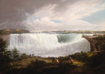 La grande cascata a ferro di cavallo, Niagara, 1820