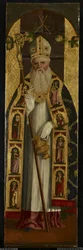 Un santo vescovo, fine XV secolo