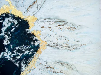 Abstract: Flusso blu e oro