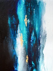 Abstract: Flusso blu e oro