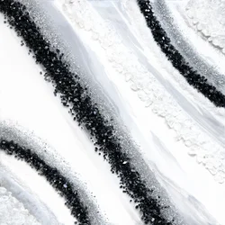 Astratto scintillante nero e argento