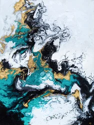 Riccioli dorati e verde acqua