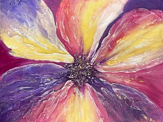 Fiore dorato dai colori vivaci
