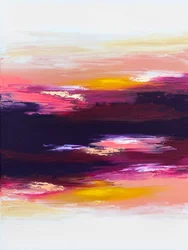 Astratto dal tramonto dai colori vivaci