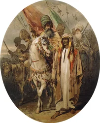 Guerrieri arabi in avanzata, 1855