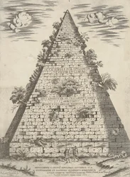 Sepolcro di C. Cestio Epulone sulla Via Ostiense con Piramide e Marmo Quadrato, Nobilissimo e Antichissimo di Tutti