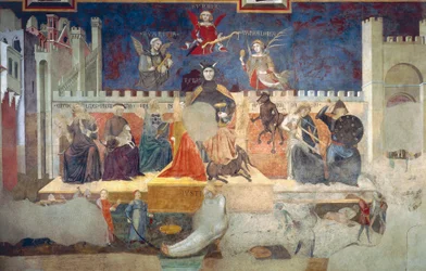 Allegoria del Cattivo Governo, (dettaglio) dalle Allegorie del Buon e Cattivo Governo e i loro effetti sulla città e la campagna