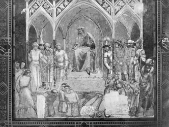 La decapitazione dei monaci francescani davanti al sultano, c.1331