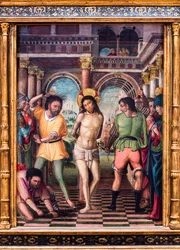 La Flagellazione di Cristo. inizio XVI secolo (Dipinto su tavola)