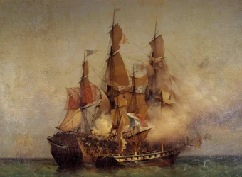Cattura del Kent da parte di Robert Surcouf