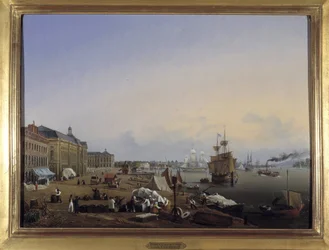 Bordeaux, i moli della dogana di Louis Garneray, circa 1820