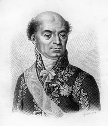 Dominique Catherine, Marchese de Pérignon Maresciallo di Francia (1754-1818) - in "Portraits des généraux français en suite les victoires et conquêtes des Français". Inciso da Ambroise Tardieu nel 1818. Collezione Stella