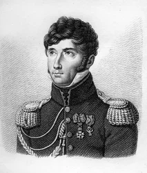 Louis Michel Letort (Le Tort) (1773-1815) in Generale di Brigata - in "Portraits des généraux français en suite les victoires et conquêtes des Français". Inciso da Ambroise Tardieu nel 1818. Collezione Stella