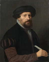 Uomo con una penna