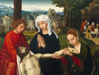 Pietà ai piedi della Croce