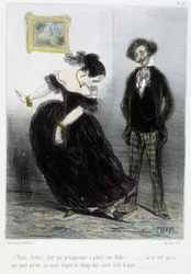 Caricatura - in "Madeleines" di Cham, v.1870-1880