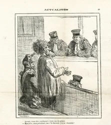 Illustrazione di Cham (1819-1879) in Le Charivari