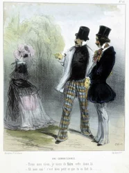 Una conoscenza - in “Madeleines” di Cham, v.1870-1880